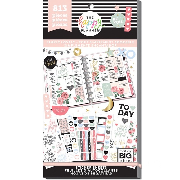 The Happy Planner Simply Lovely Value Pack Stickers - Picture 2 of 4